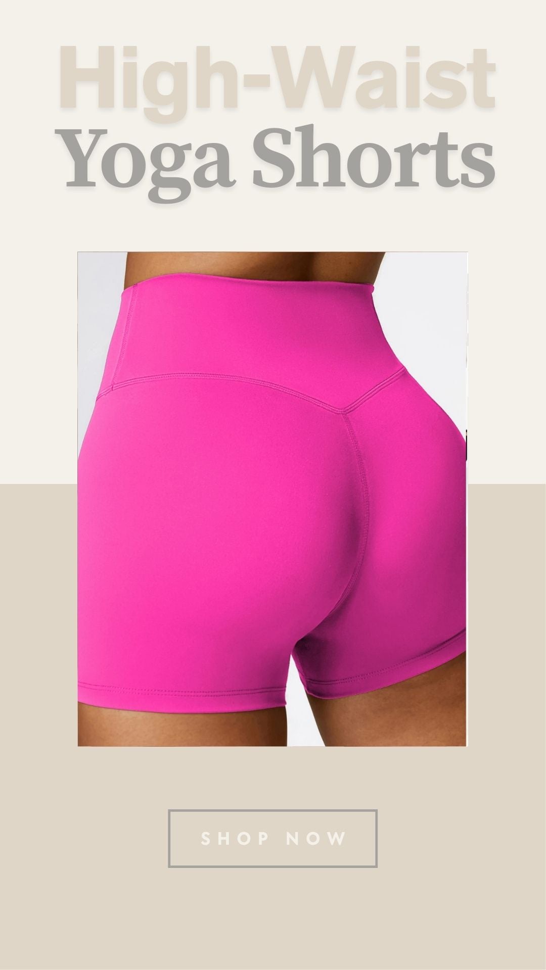 Women's High-Waist Yoga Shorts – Hip-Lifting