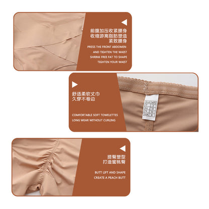 Thin Nylon Shapewear Pants - Abdomen Compression, S-XXL