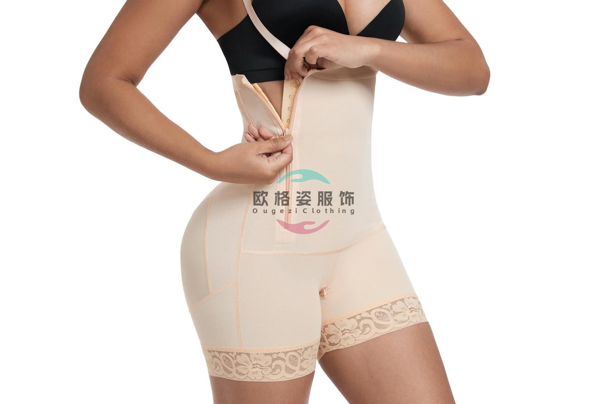 Women’s Seamless Nylon Button-Closure Shaping Bodysuit - 1089