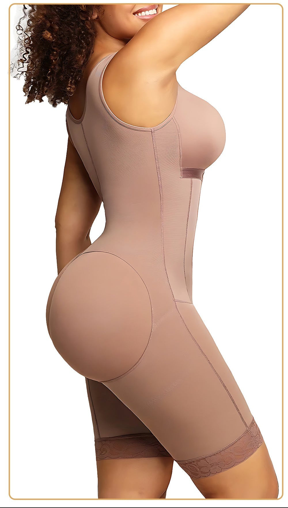 Nylon Shapewear Bodysuit - Buttoned, Black or Purple, XS-XXXL
