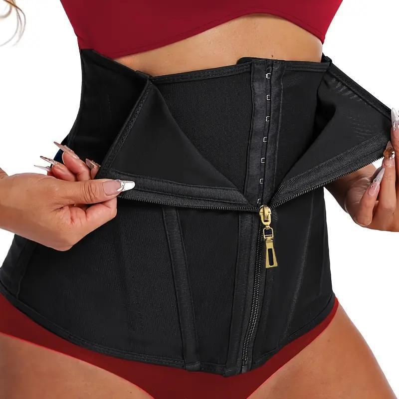 Seamless Polyester Shapewear Top - Black, XS-6XL