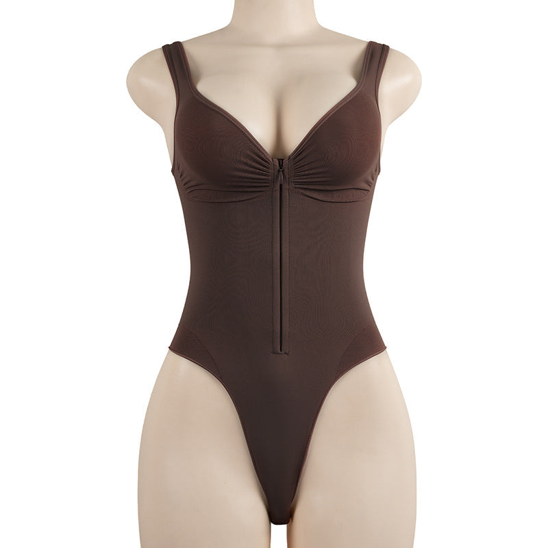 Women’s Thin Seamless Nylon Shaping Bodysuit - MT000602