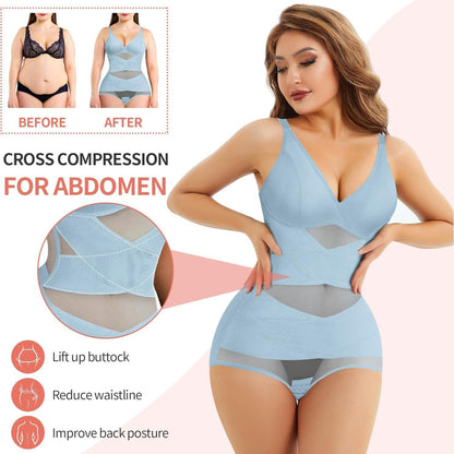 Women’s V-Neck Full-Body Shaping Bodysuit