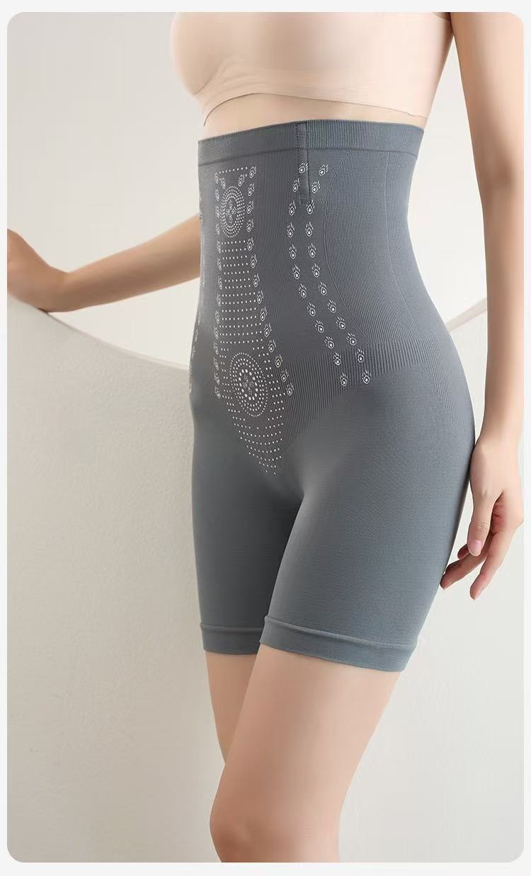 Thin Seamless Nylon Shapewear Panties - Black, Skin Color or Blue Gray, S-XXL