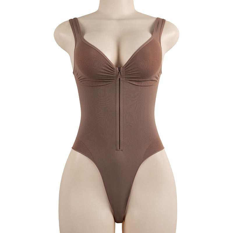 Women’s Thin Seamless Nylon Shaping Bodysuit - MT000602