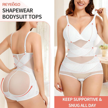 Women’s V-Neck Full-Body Shaping Bodysuit