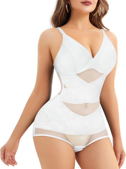Women’s V-Neck Full-Body Shaping Bodysuit