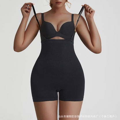 Cross-Border Plus-Size Seamless Fake Butt-Lifting High-Waisted Shapewear Pants for Women with Adjustable Tummy Control and Body Shaping