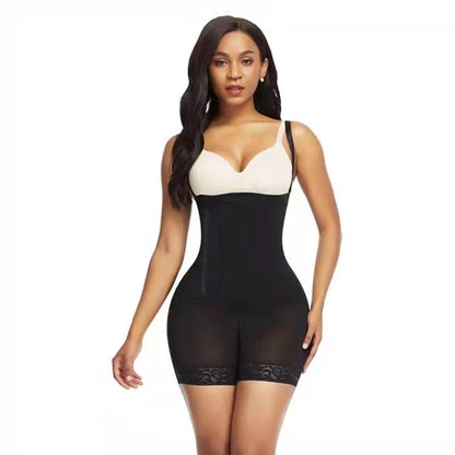Women’s Seamless Nylon Button-Closure Shaping Bodysuit - 1089