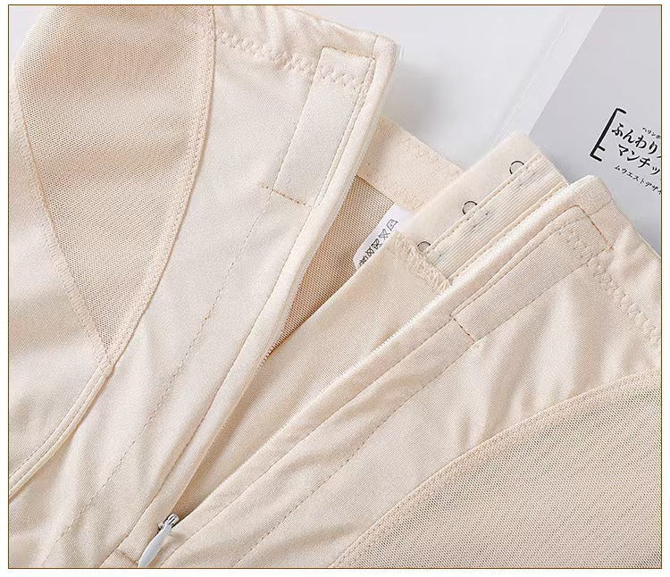 Thin Nylon Shapewear - Buttoned, Non-Seamless, M-XXL
