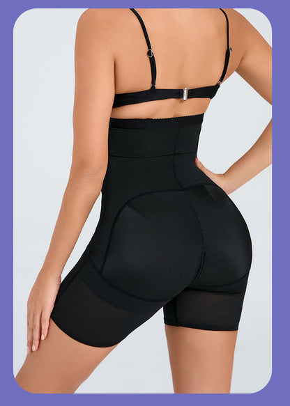 Thin Nylon Shapewear Pants - Zipper Closure, S-3XL