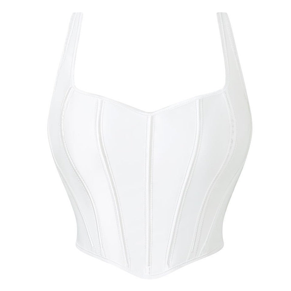 Seamless Polyester Shaping Top - Pink, White or Black, XS-XL