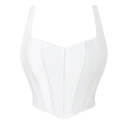 Seamless Polyester Shaping Top - Pink, White or Black, XS-XL