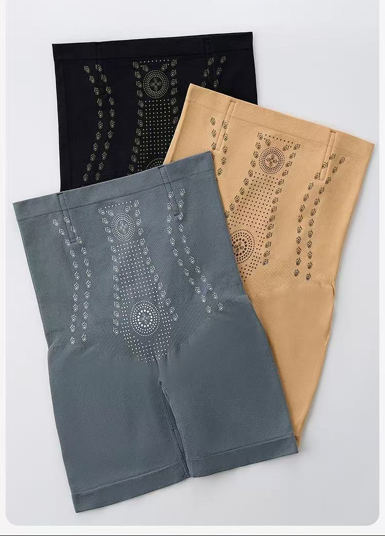 Thin Seamless Nylon Shapewear Panties - Black, Skin Color or Blue Gray, S-XXL