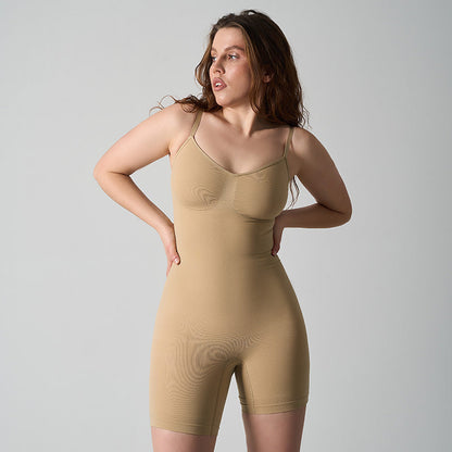Women’s Sleeveless Nylon-Spandex Shaping Jumpsuit - SK0403