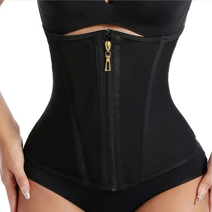 Seamless Polyester Shapewear Top - Black, XS-6XL