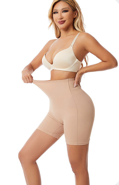 Thin Nylon Shapewear Pants - Abdomen Compression, S-XXL