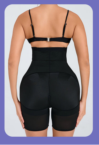 Thin Nylon Shapewear Pants - Zipper Closure, S-3XL