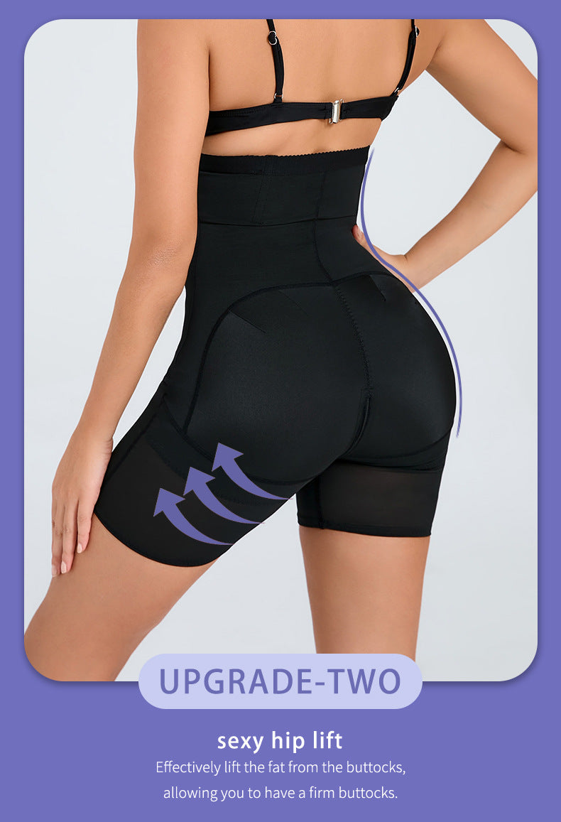 Thin Nylon Shapewear Pants - Zipper Closure, S-3XL
