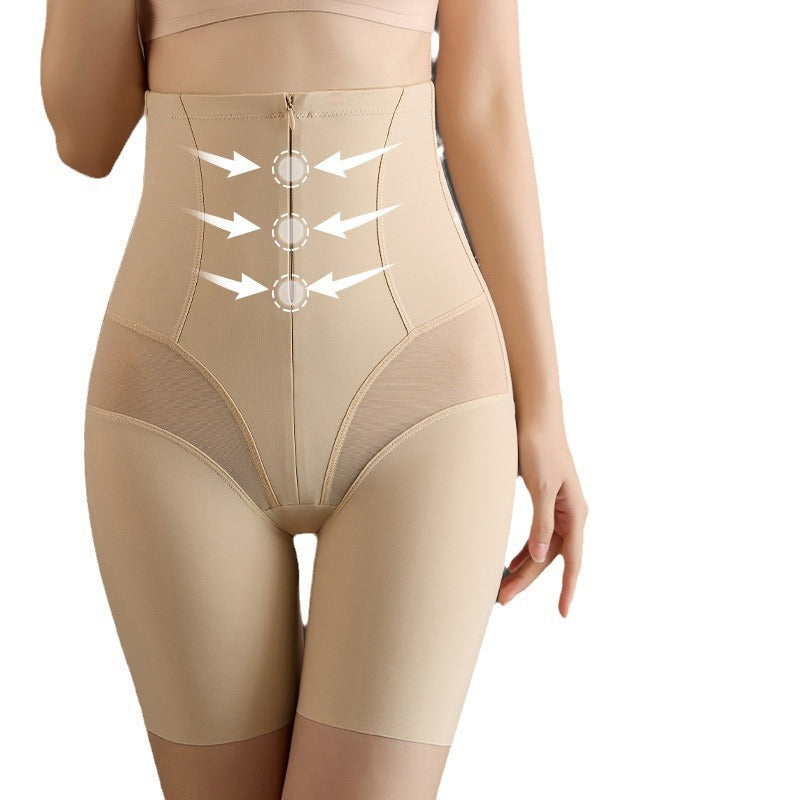 Thin Nylon Shapewear - Buttoned, Non-Seamless, M-3XL