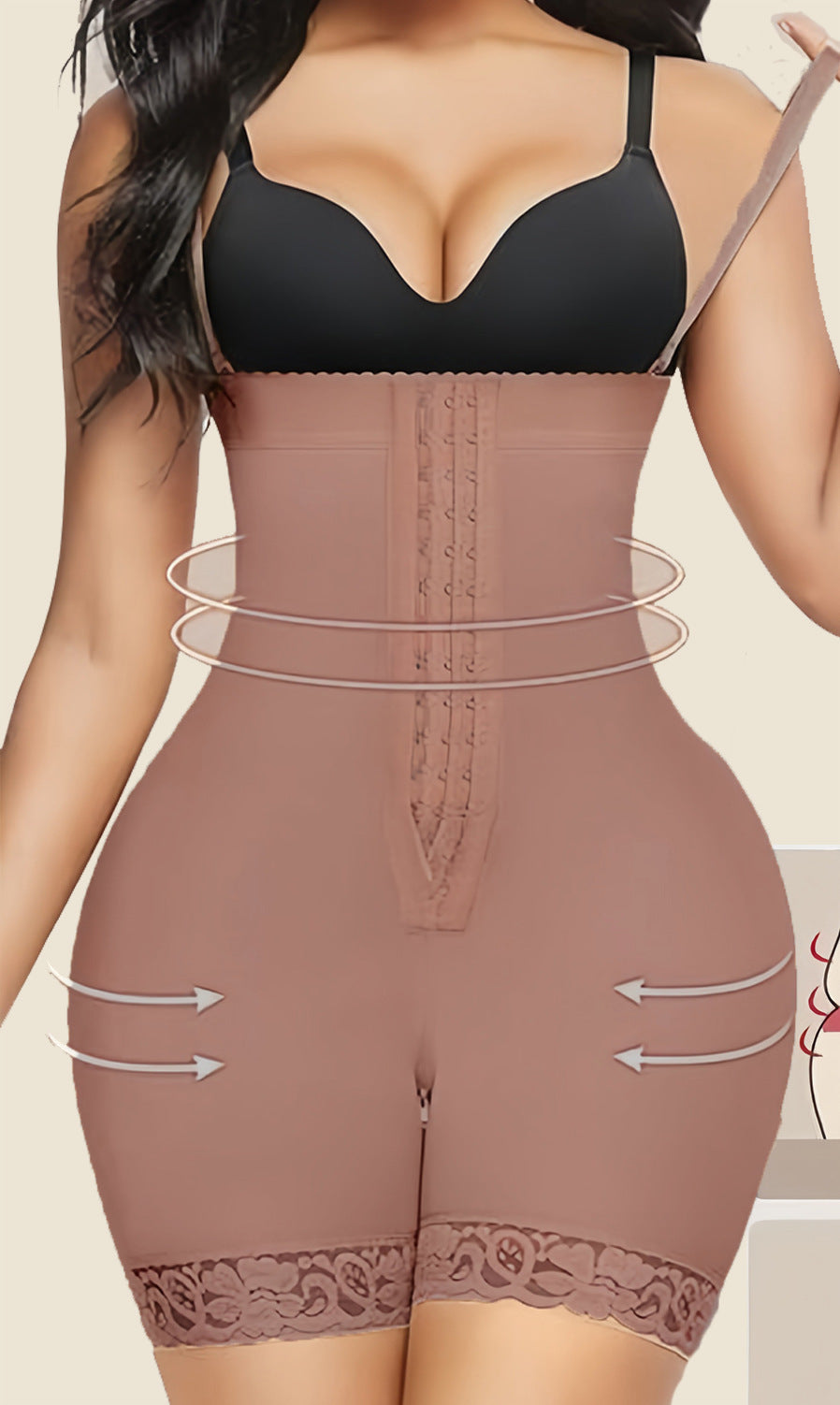 Thin Seamless Nylon Shapewear - Back Closure, XS-XXXL