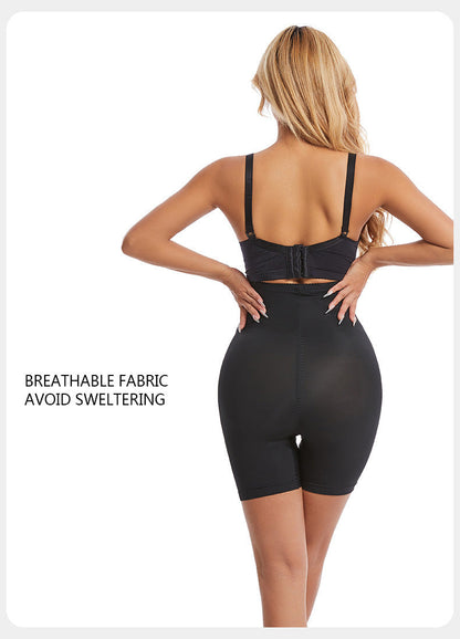 Thin Nylon Shapewear Pants - Abdomen Compression, S-XXL
