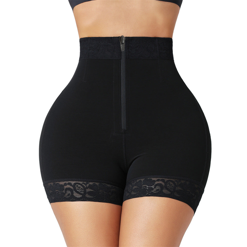 Nylon Shapewear Pants - Buttoned, Metal or Resin Zipper, S-3XL