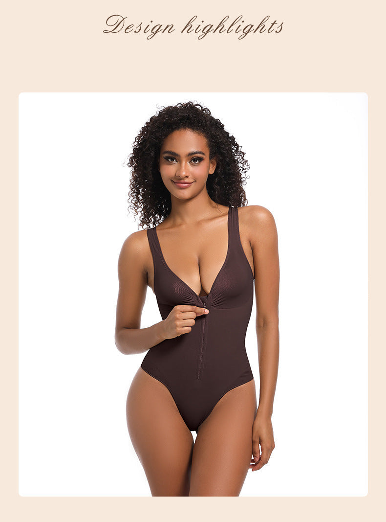 Women’s Thin Seamless Nylon Shaping Bodysuit - MT000602