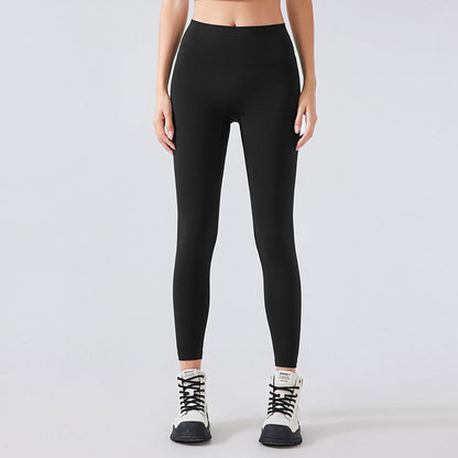 No Embarrassment Line Nude Feel Pilates Yoga Pants Women Skinny Slimming High Waist Hip Lift Exercise Workout Pants