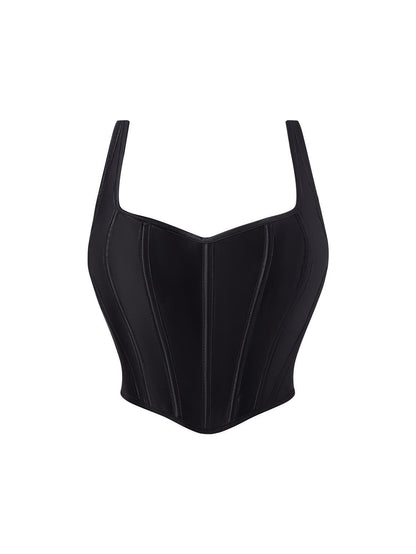 Seamless Polyester Shaping Top - Pink, White or Black, XS-XL