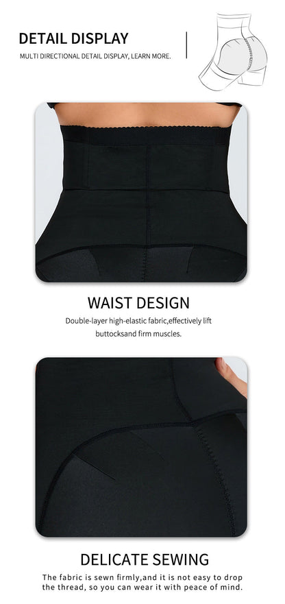 Thin Nylon Shapewear Pants - Zipper Closure, S-3XL