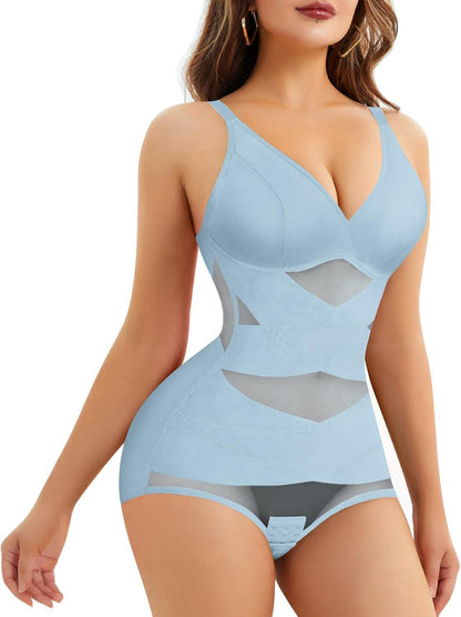 Women’s V-Neck Full-Body Shaping Bodysuit