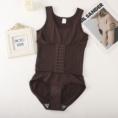 Nylon Seamless Shapewear Bodysuit - Buttoned, M-XXL