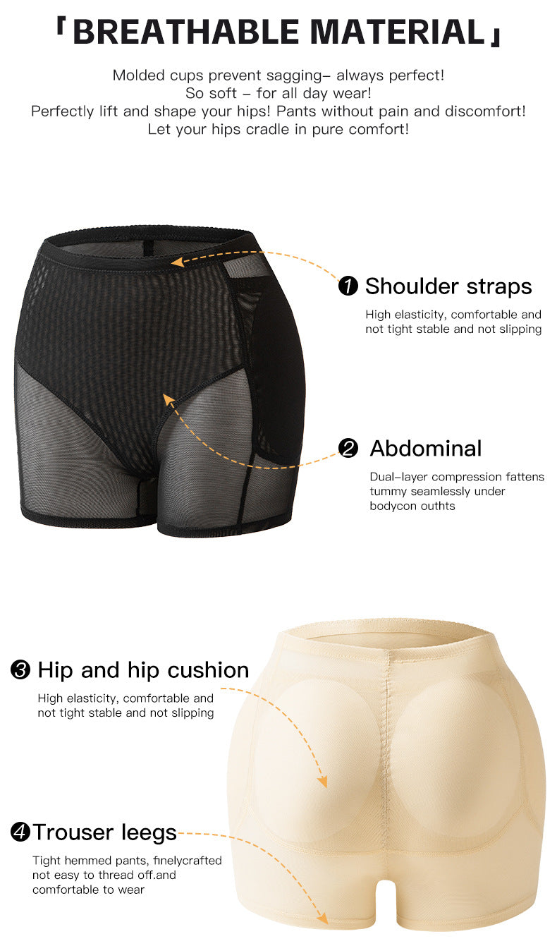 Polyester Shapewear Panties - Hip-Lift Style, S-XXXL
