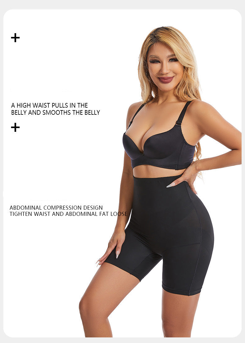 Thin Nylon Shapewear Pants - Abdomen Compression, S-XXL