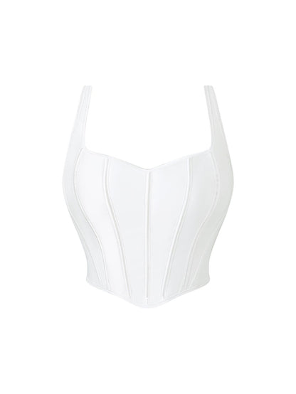 Seamless Polyester Shaping Top - Pink, White or Black, XS-XL