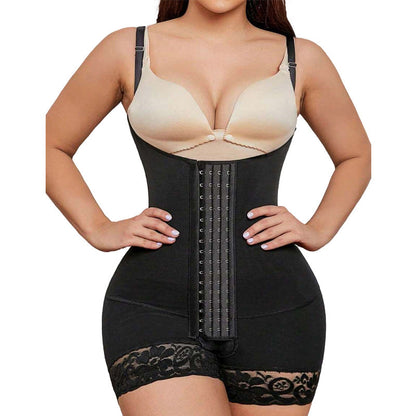 Women’s Nylon Button-Closure Shaping Bodysuit