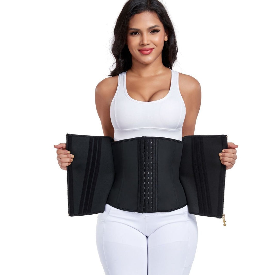 Women’s Seamless Waist-Shaping Corset with Buttons