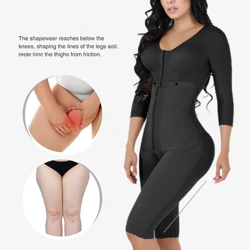 Fajas Colombianas Full Body Shaper for Women – Firm Compression Post-Surgery Bodysuit
