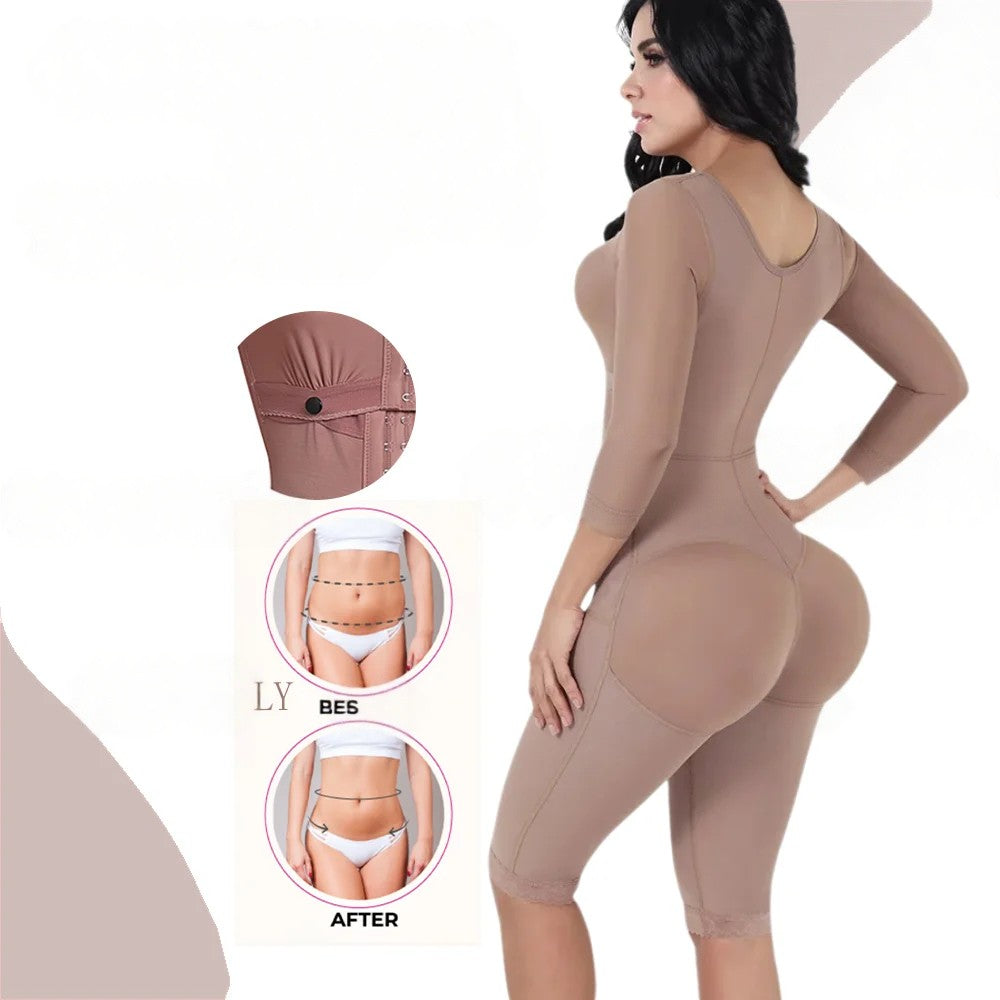 Fajas Colombianas Full Body Shaper for Women – Firm Compression Post-Surgery Bodysuit