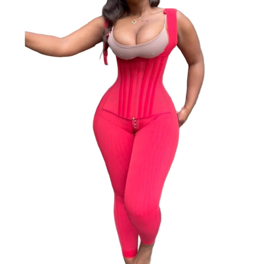 Fajas Colombianas Full Body Shapewear – Firm Compression Postpartum Bodysuit