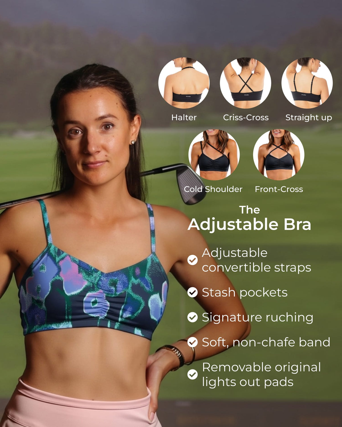 Adjustable Bra â€“ Gemstone Bouquet