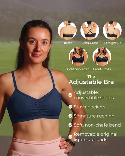 Adjustable Bra â€“ Night Swim Navy