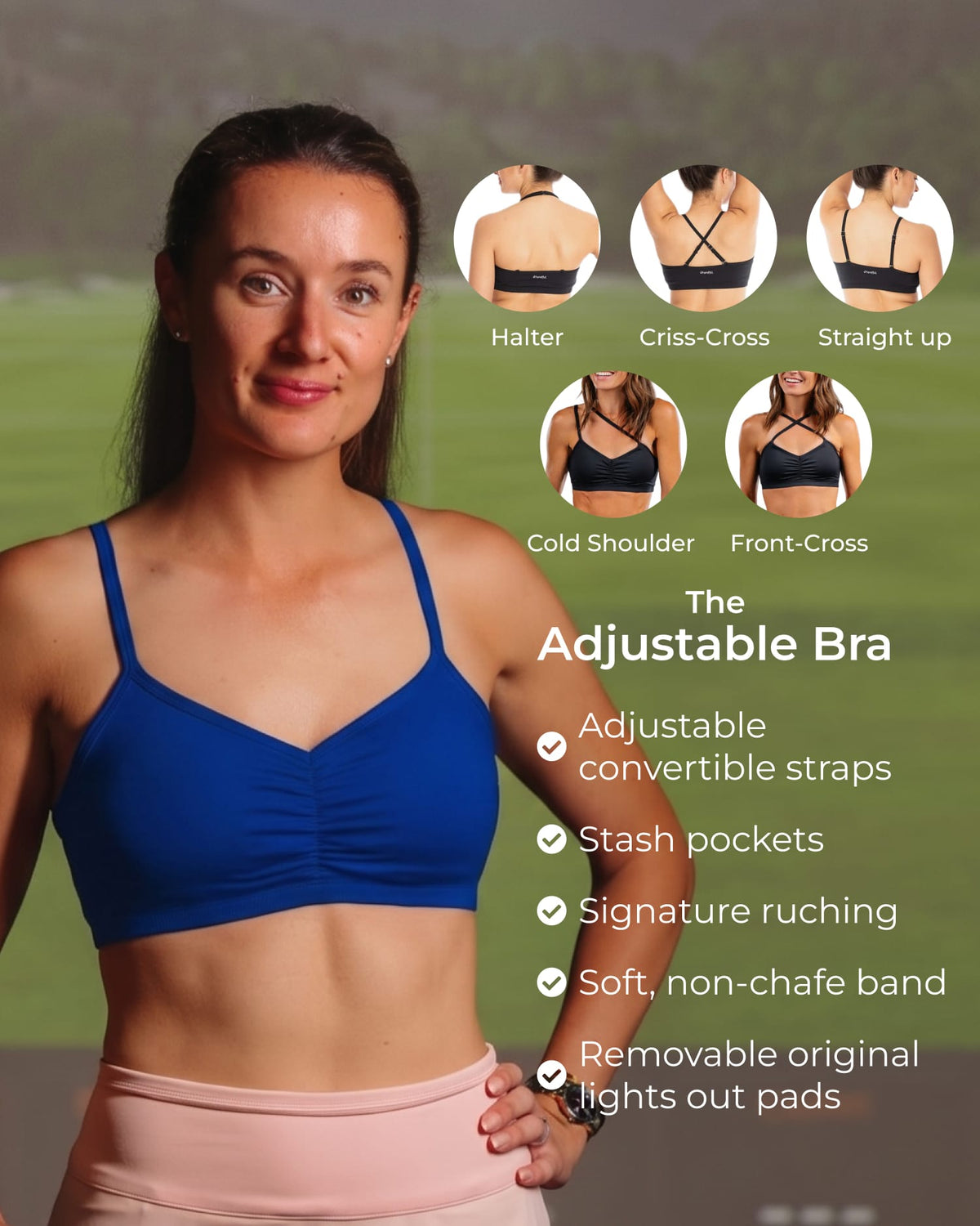 Adjustable Bra â€“ Sapphire Blue