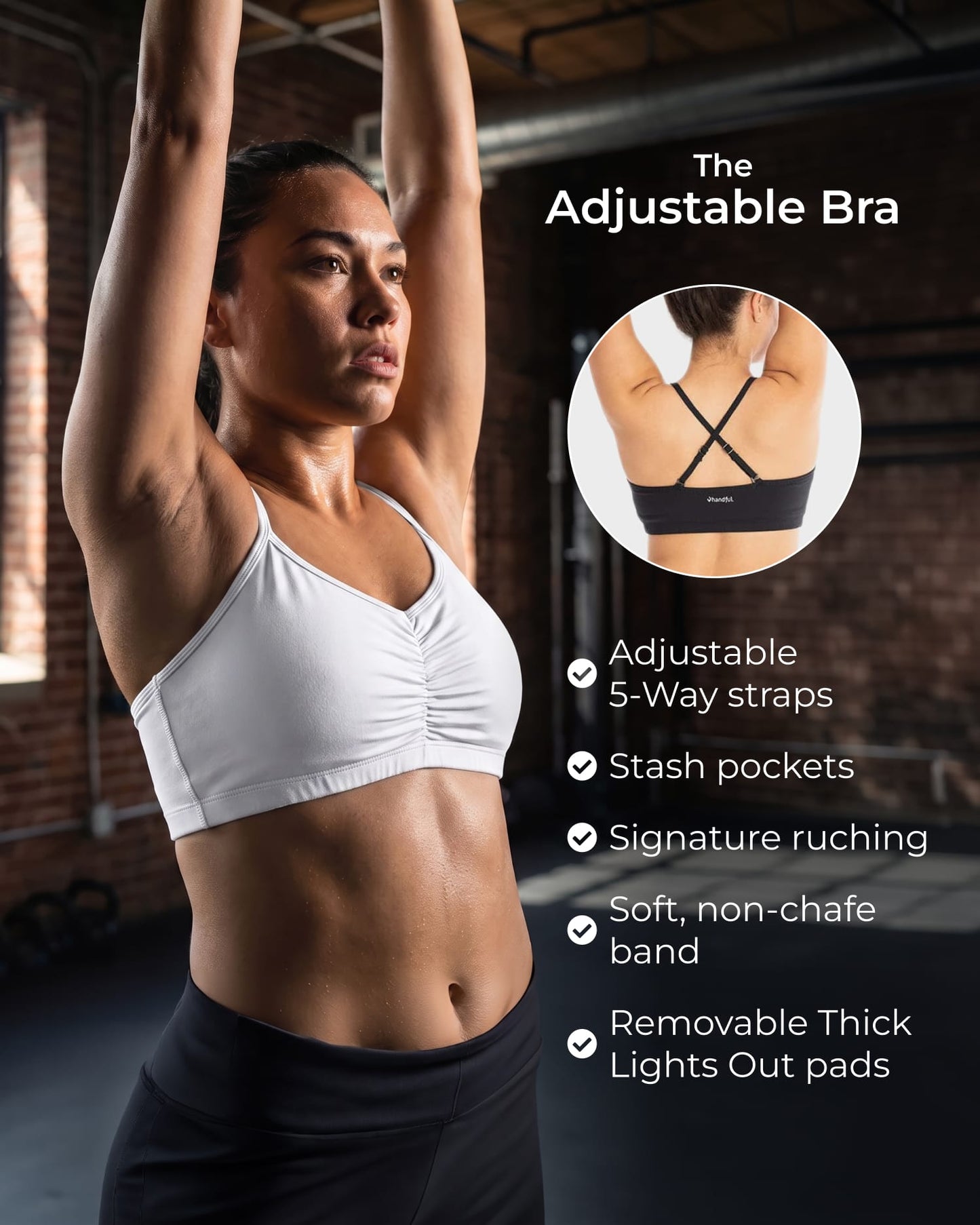 Adjustable Bra – No Headlights White