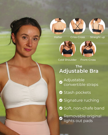 Adjustable Bra â€“ No Headlights White