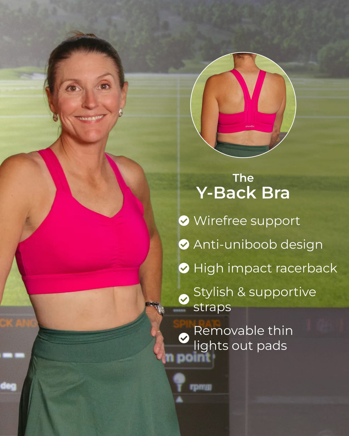 Y-Back Bra â€“ Battle Cry Pink