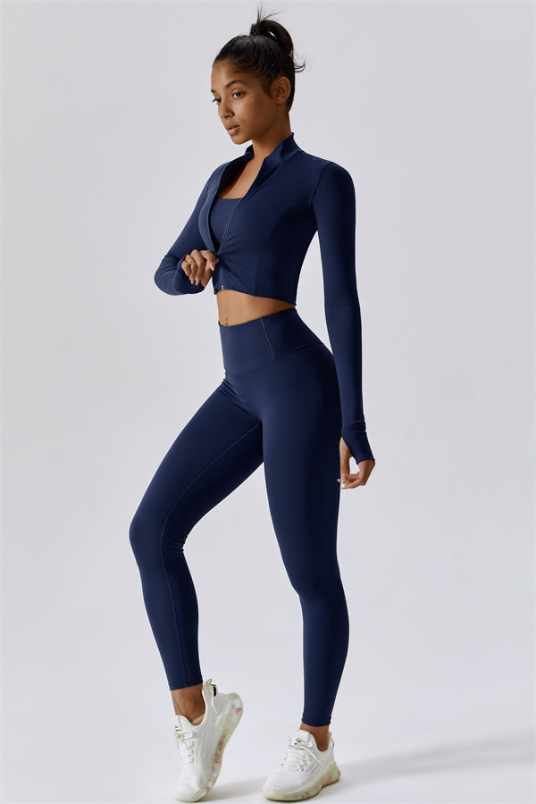 The Eloise Jacket Sports Bra Leggings 3-Piece Set