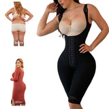 Women’s High Compression Full Body Shaper – Open Bust Faja with Crotch Zipper