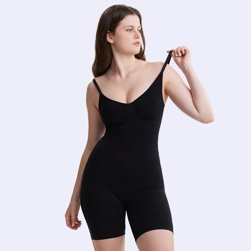 Women's High-Waist Tummy Control Bodysuit Shapewear Shorts